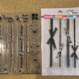 Set of 2 Clear Repositionable Stamps